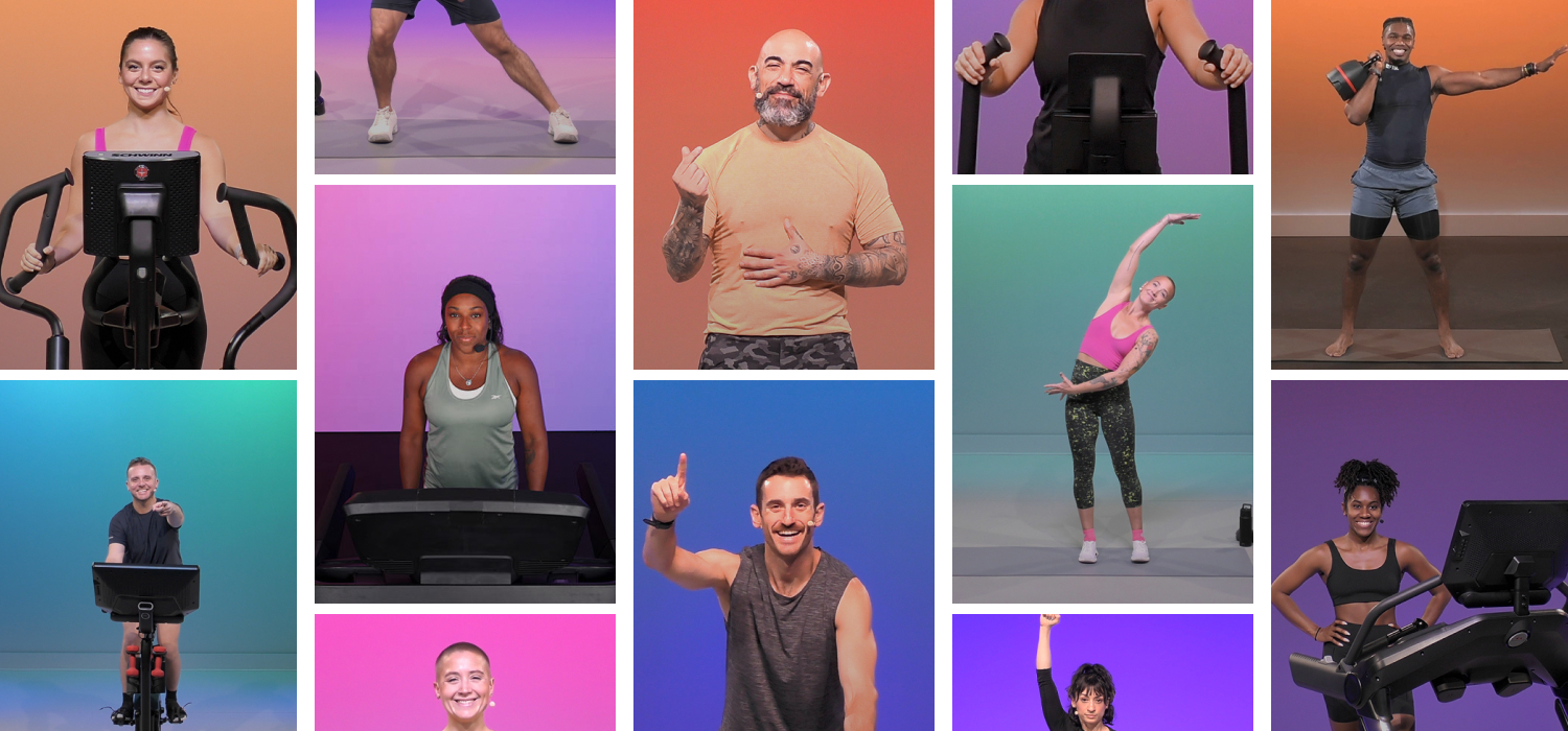 Assortment of various types of workouts